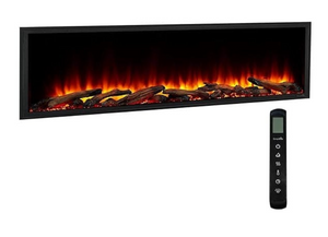 Scion Clean Face - Contemporary Luxury in 55" and 78" Linear Electric Fireplaces - SF-SC55-BK - SIMPLIFIRE