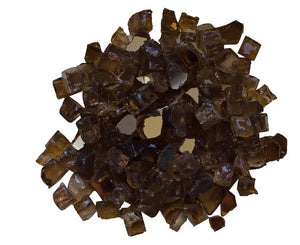 1/2" Light Brown Reflective Fireglass - 5lbs - AMANTII - FireplacesProAmantiiElectric Media Kit