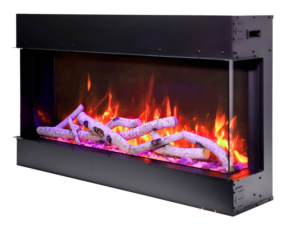 30 - BAY - SLIM – 3 Sided Electric Fireplace - REMII - FireplacesProRemiiElectric Fireplace