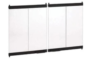 Superior - 36" Outdoor Bi-Fold Glass Door, Black Finish - BDO36