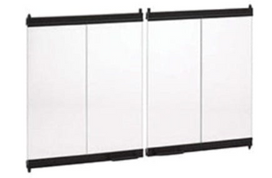 Superior - 36" Standard Bi-Fold Glass Door, Black - BD36