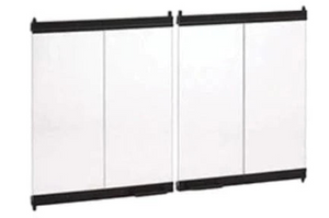 Superior - 42" Outdoor Bi-Fold Glass Door, Black Finish - BDO42