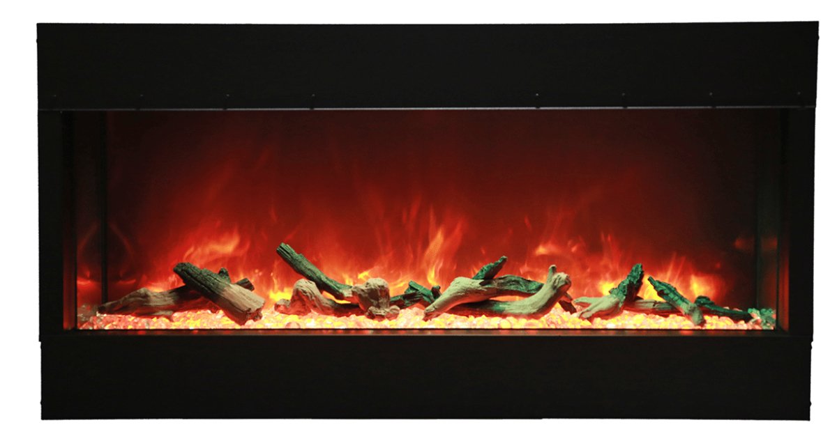 60 - Bay - SLIM – 3 Sided Glass Electric Fireplace - REMII - FireplacesProRemiiElectric Fireplace