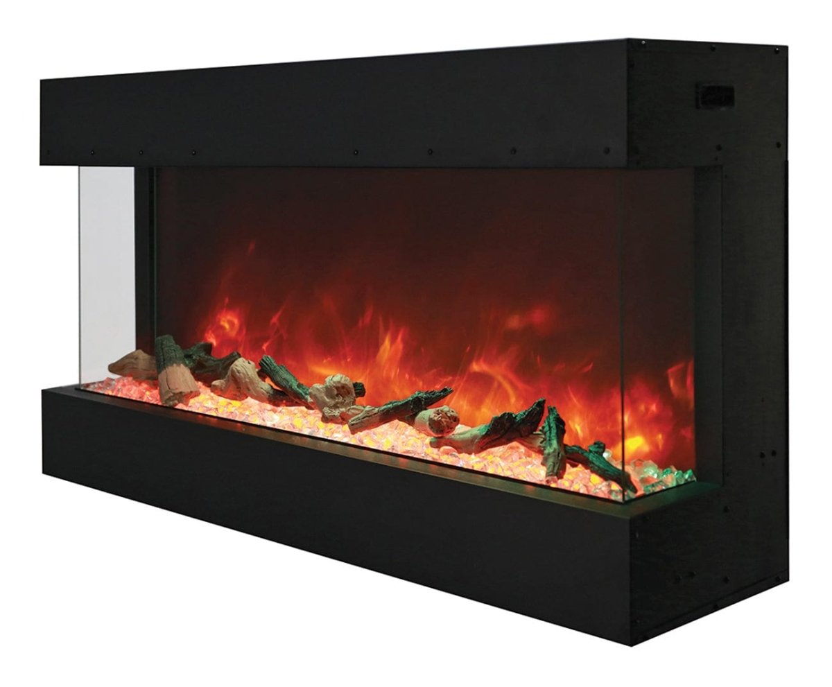 60 - Bay - SLIM – 3 Sided Glass Electric Fireplace - REMII - FireplacesProRemiiElectric Fireplace