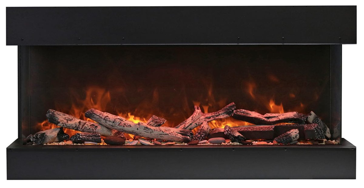 60 - Bay - SLIM – 3 Sided Glass Electric Fireplace - REMII - FireplacesProRemiiElectric Fireplace