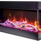 60 - Bay - SLIM – 3 Sided Glass Electric Fireplace - REMII - FireplacesProRemiiElectric Fireplace