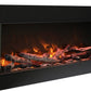 60 - Bay - SLIM – 3 Sided Glass Electric Fireplace - REMII - FireplacesProRemiiElectric Fireplace