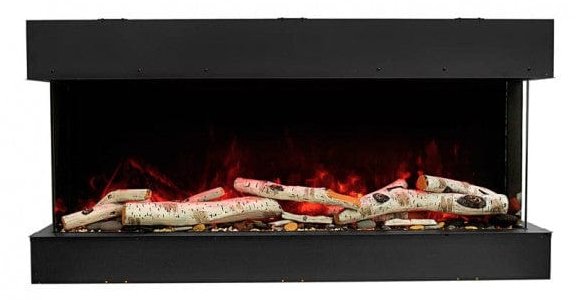 60 - Bay - SLIM – 3 Sided Glass Electric Fireplace - REMII - FireplacesProRemiiElectric Fireplace