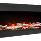 60 - Bay - SLIM – 3 Sided Glass Electric Fireplace - REMII - FireplacesProRemiiElectric Fireplace