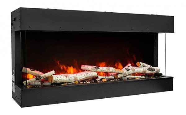 60 - Bay - SLIM – 3 Sided Glass Electric Fireplace - REMII - FireplacesProRemiiElectric Fireplace