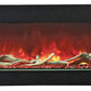 60 - Bay - SLIM – 3 Sided Glass Electric Fireplace - REMII - FireplacesProRemiiElectric Fireplace