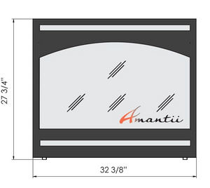 Arch Surround for the ZECL-31-3228 STL Zero Clearance Fireplace - AMANTII