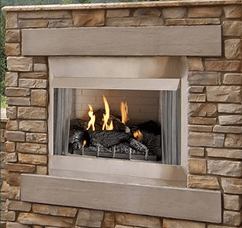 Carol Rose Coastal Collection Outdoor Fireplace, Premium 36 NG/LP - AMERICAN HEARTH