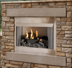 Carol Rose Coastal Collection Outdoor Fireplace, Premium 36 NG/LP - AMERICAN HEARTH