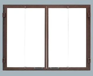Majestic - Glass bi-fold door, black-DFG4036BK
