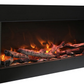 60-Bay-SLIM – 3 Sided Glass Electric Fireplace - REMII
