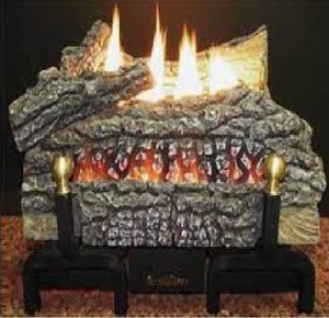 Vent-Free Log Set CR24 with Millivolt Control for Natural Gas (NG) or Liquid Propane (LP) - BUCK STOVE