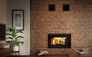 Mundo II Wood Fireplace with Four 6" x 36" Chimney Lengths - FP12RK - VALCOURT