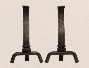 Black Andirons - Model DCA1ABL - AMERICAN HEARTH - FireplacesProAmerican HearthAndirons