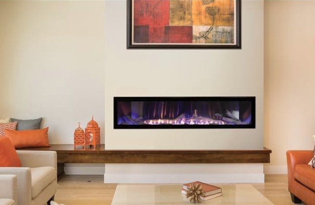 Boulevard Linear Fireplace with Electronic Remote - Natural Gas (NG), 60 inches - White Mountain Hearth - AMERICAN HEARTH - FireplacesProAmerican HearthVent Free Gas Fireplace