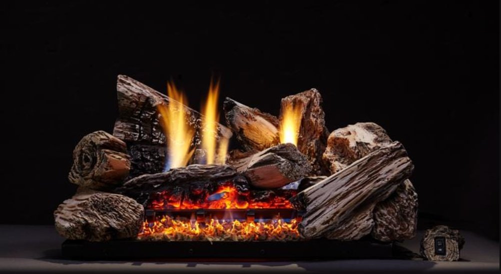 Burncrete Hybrid 8 - Piece Moxie Log Set - Designed for use with Glow Getter 24" Burner - MX24 - H - MONESSEN HEARTH - FireplacesProMonessen HearthBurner