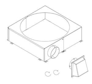 CAK8A: Chimney Air Kit Compatible with BIR42, RUTHERFORD - 42, and DCASTLEWD - 42 - OUTDOOR LIFESTYLE - FireplacesProOutdoor LifestyleAir Kit