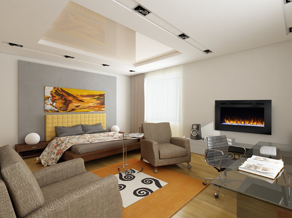 Contemporary Elegance - 40" Allusion Recessed Linear Electric Fireplace - SF - ALL40 - BK - SIMPLIFIRE - FireplacesProSimpliFireLinear Electric Fireplace