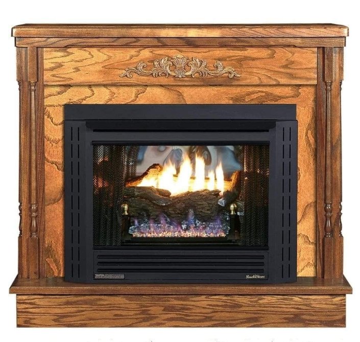 Contemporary Vent - Free Gas Stove Model 34, Natural Gas (NG) / Liquid Propane (LP) - BUCK STOVE - FireplacesProBuck StoveVent Free Gas Stove