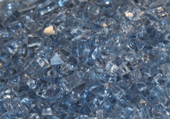 Crushed Glass, Blue Clear, approx. 1 sq. ft. - DG1BUC - AMERICAN HEARTH - FireplacesProAmerican HearthCrushed Glass