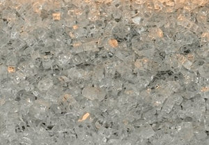 Crushed Glass, Clear Frost, approx. 1 sq. ft. - DG1CLF - AMERICAN HEARTH - FireplacesProAmerican HearthCrushed Glass