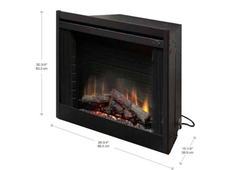 Deluxe Built - In Electric Firebox: 39 Inches - DIMPLEX - FireplacesProDimplexElectric Firebox