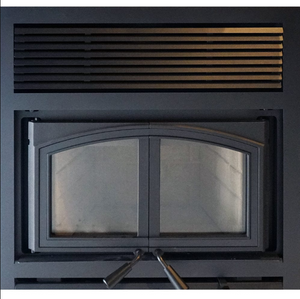 Black Door Overlay Options for St. Clair Series Wood Burning Fireplace - WD4BL - EMPIRE STOVE