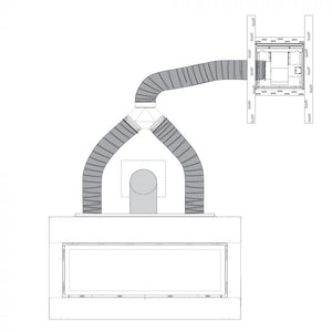 Empire White Mountain Hearth Flex Vent Kit for Forced Air Kit (25' Flex and Clamps) - FireplacesProWhite Mountain HearthHeat Management