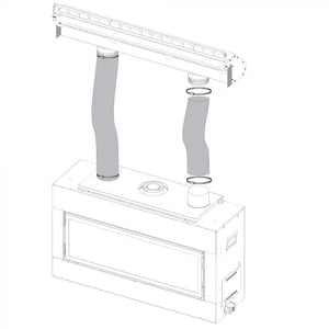 Empire White Mountain Hearth Gravity Heat Management (Includes 36" Plenum and 10' Flex) - FireplacesProWhite Mountain HearthHeat Management