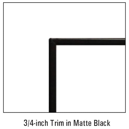 Empire White Mountain Hearth Trim, Beveled, Adjustable, .75 - in., Black - DF361LBL - FireplacesProWhite Mountain HearthFront