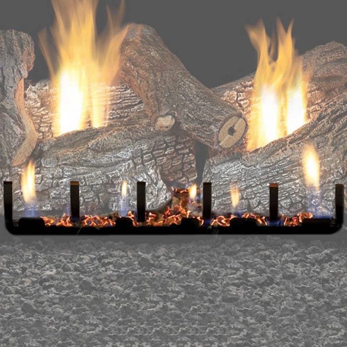 Empire White Mountain Hearth Vented Slope Glaze Burner Millivolt with On/Off Switch 18 - in - Natural Gas/ Liquid Propane - FireplacesProWhite Mountain HearthBurner