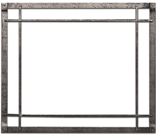 Forged Iron Inset, Rectangle, Black - DFF30CBL - AMERICAN HEARTH - FireplacesProAmerican HearthFrame