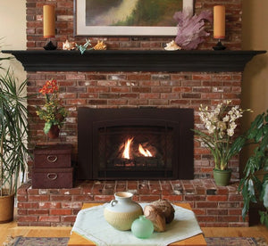 Franklin Direct - Vent Clean - Face Traditional Insert, Large, MV & IP, Log Set, Blower, NG/LP - AMERICAN HEARTH - FireplacesProAmerican HearthDirect - Vent Fireplace Insert