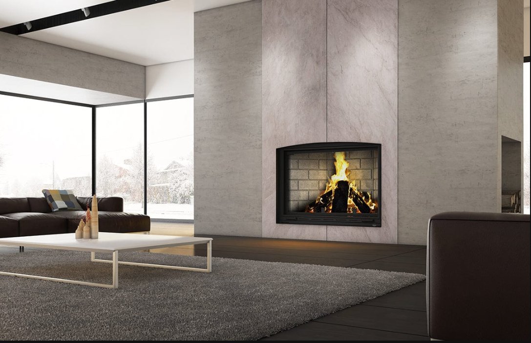 Frontenac Wood Fireplace with Four 8" x 36" Chimney Lengths - FP11K - VALCOURT - FireplacesProValcourtWood Fireplace