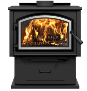 Gateway 1700 - Metallic Black Wood - Burning Stove - WB17FS - EMPIRE STOVE - FireplacesProEmpire StoveWood Burning Stove