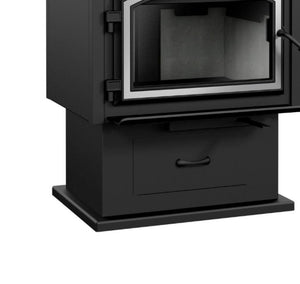 Gateway 2300 - Black Pedestal with Ash Pan - WP2BL - EMPIRE STOVE - FireplacesProEmpire StovePedestal