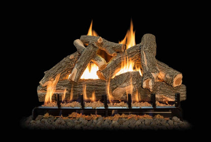 Grand Canyon Gas Logs - AZ Weathered Oak See Through Vented Indoor/Outdoor Logs - FireplacesProGrand Canyon Gas LogsGas Logs