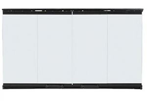 DM1036: Stylish Bi-Fold Glass Doors featuring Unique Black Trim - OUTDOOR LIFESTYLE