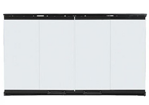 DM1042: Stylish Bi-Fold Glass Doors featuring Black Trim- OUTDOOR LIFESTYLE
