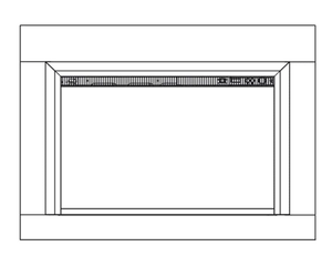 Large Surround for IS - 42 Gas Insert - IS - 42 - GI32 - SIMPLIFIRE - FireplacesProSimpliFireElectric Fireplace Surround