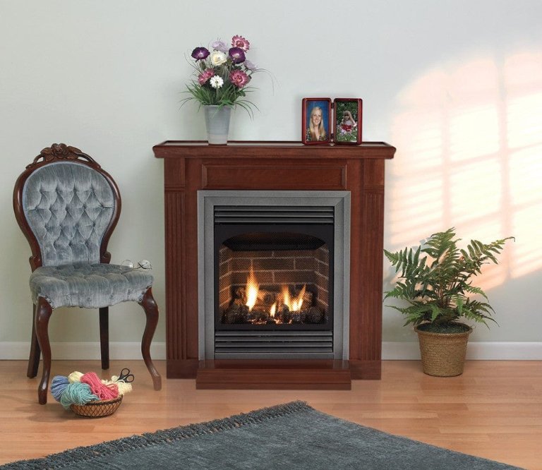 Lincoln Vent - Free Fireplace Premium 24 MV 10K Nat - AMERICAN HEARTH - FireplacesProAmerican HearthVent Free Fireplace