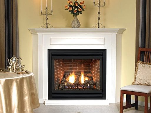 Madison Direct - Vent Fireplace, Deluxe 48", IP, Blower, NG/LP - AMERICAN HEARTH - FireplacesProAmerican HearthDirect - Vent Fireplace