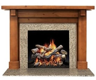 Majestic - Battlefield Flush Mantel, Primed MDF - AFBDMPB - FireplacesProMajesticMantel