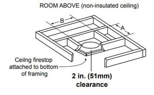 Majestic - Flat Firestop Spacer for SL1100 and SL400 Series Pipe - FS538 - FireplacesProMajesticWood Pipe Components