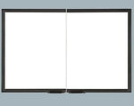 Majestic - Gasketed glass door, cabinet style, black (not for use on radiant units, circulating units only) - GGD36BK - B - FireplacesProMajesticGlass Door